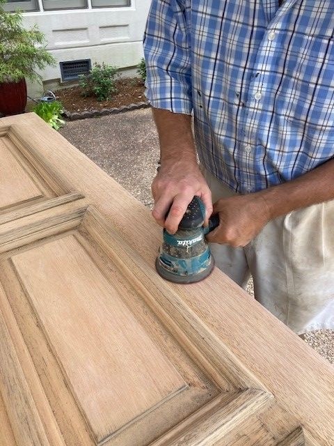 Wood Door Refinishing Process | Mid South Door Refinishing